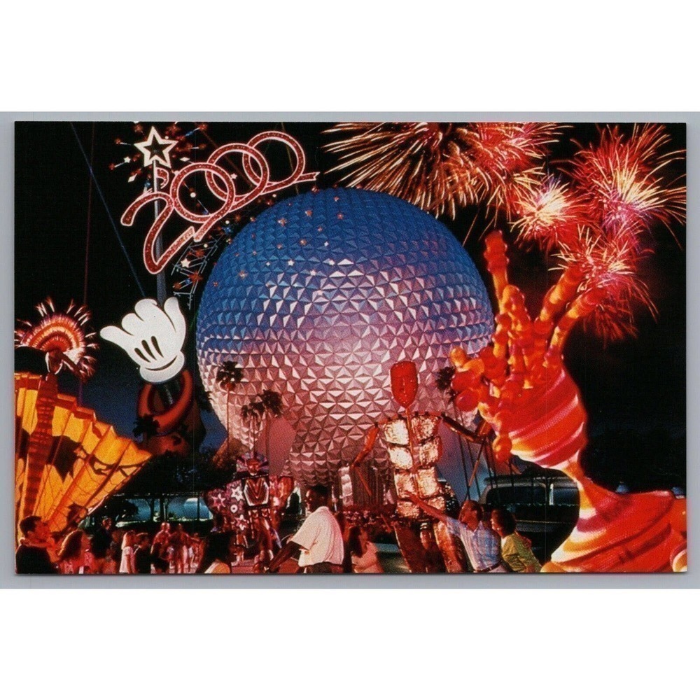 Walt Disney World Epcot Millennium Celebration Postcard 4x6